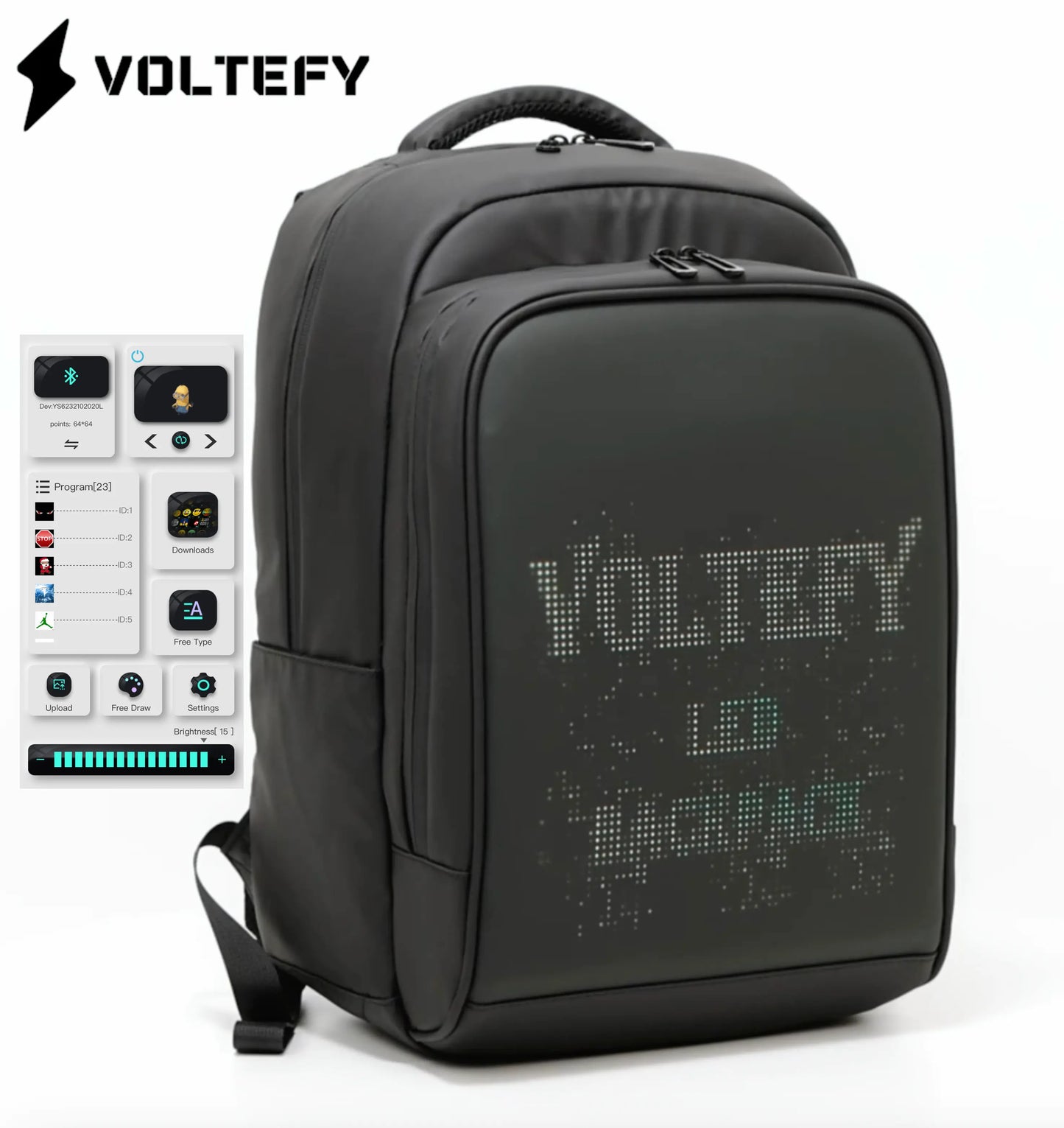 LED Pixel Screen Backpack Voltefy
