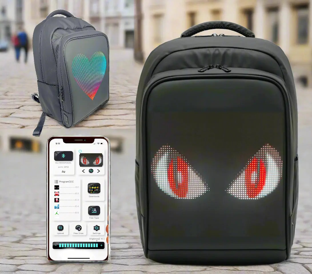 LED Backpack with Programmable Screen Voltefy - Main Image