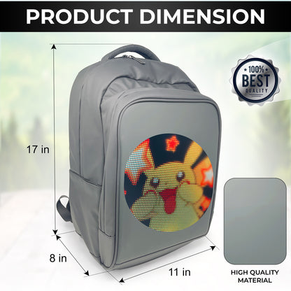 Voltefy LED Pixel Screen Backpack for Travel , Updated Ballistic Nylon Backpack,Led Backpack with Programmable Screen