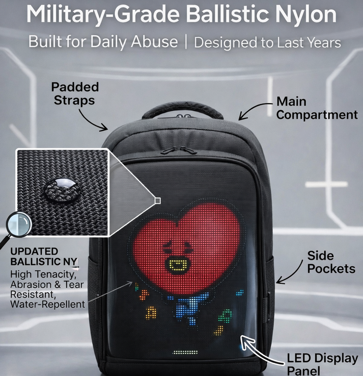 LED Backpack with Programmable Screen - Voltefy
