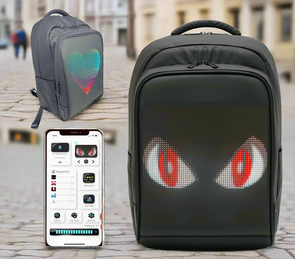 LED Backpack with Programmable Screen - Voltefy